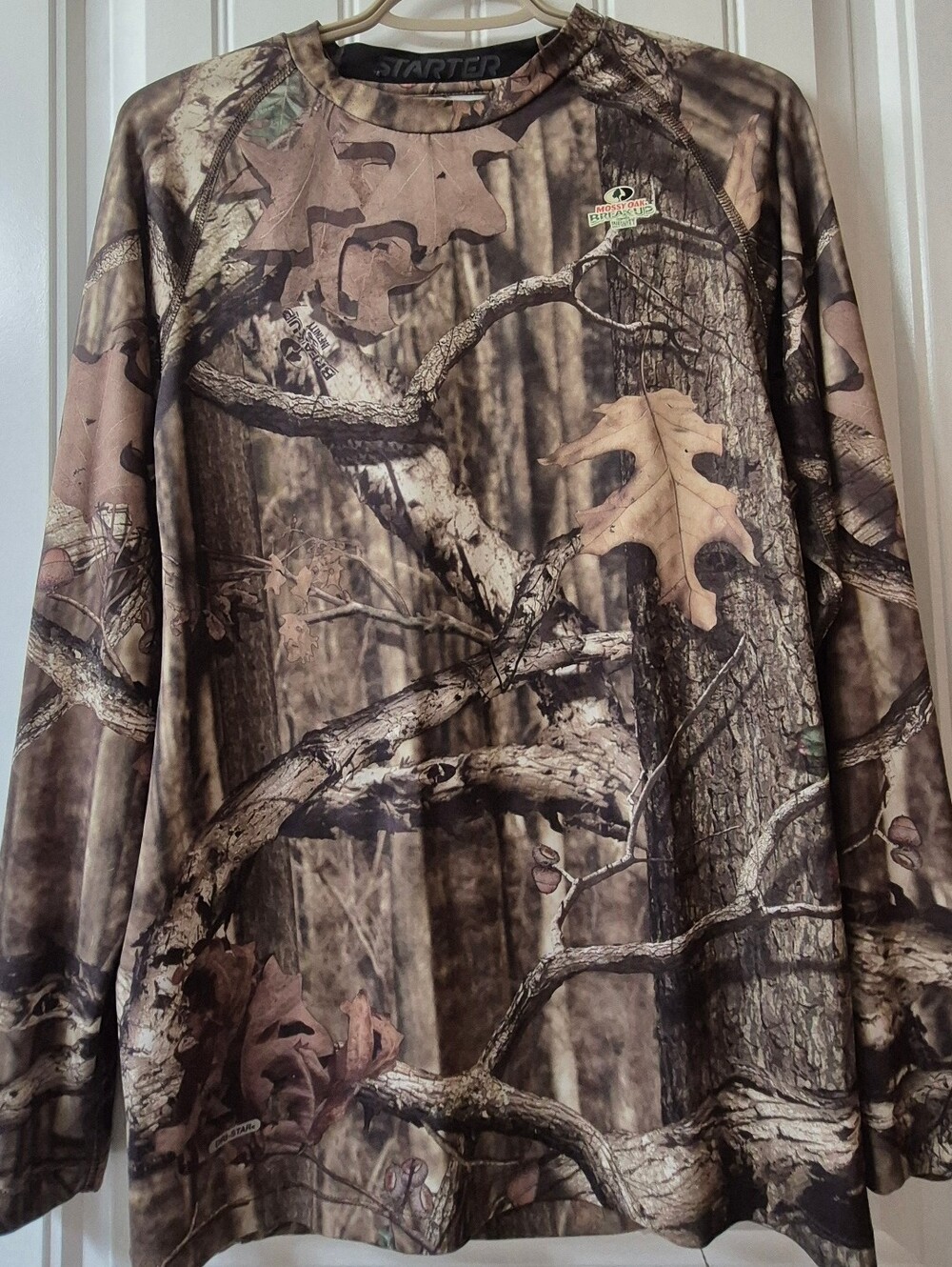 Mens Starter Mossy Oak Long Sleeved Shirt Medium